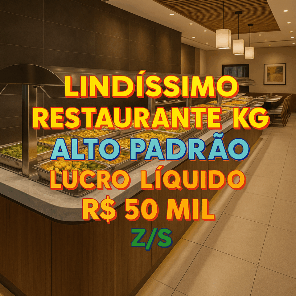 EXCELENTE OPORTUNIDADE RESTAURANTE KILO SEM GRILL SÓ ALMOÇO