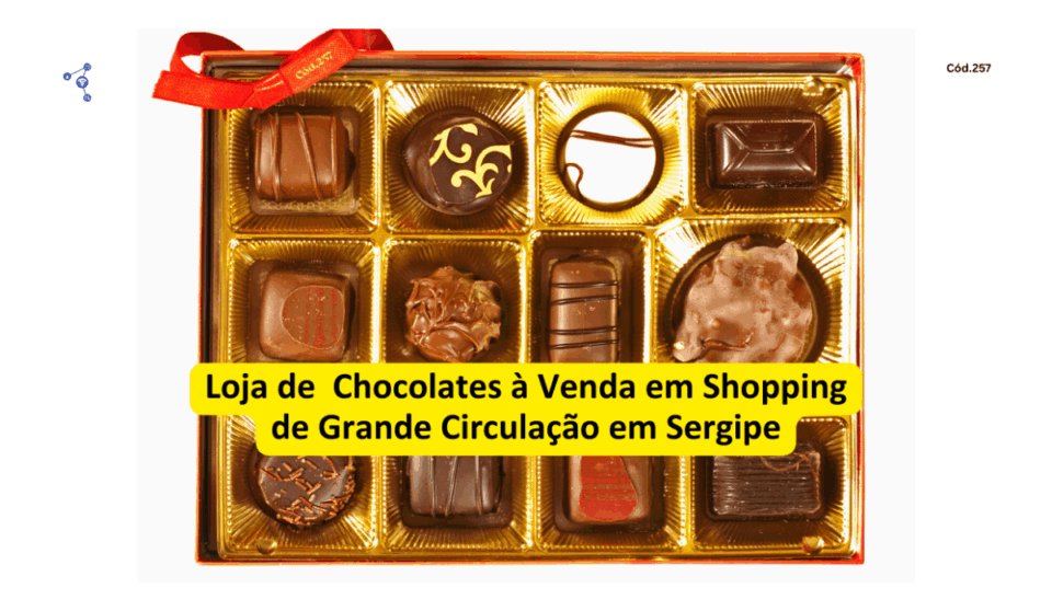 Cód257 – Famosa Franquia de Chocolate e Bomboniere em Aracaju