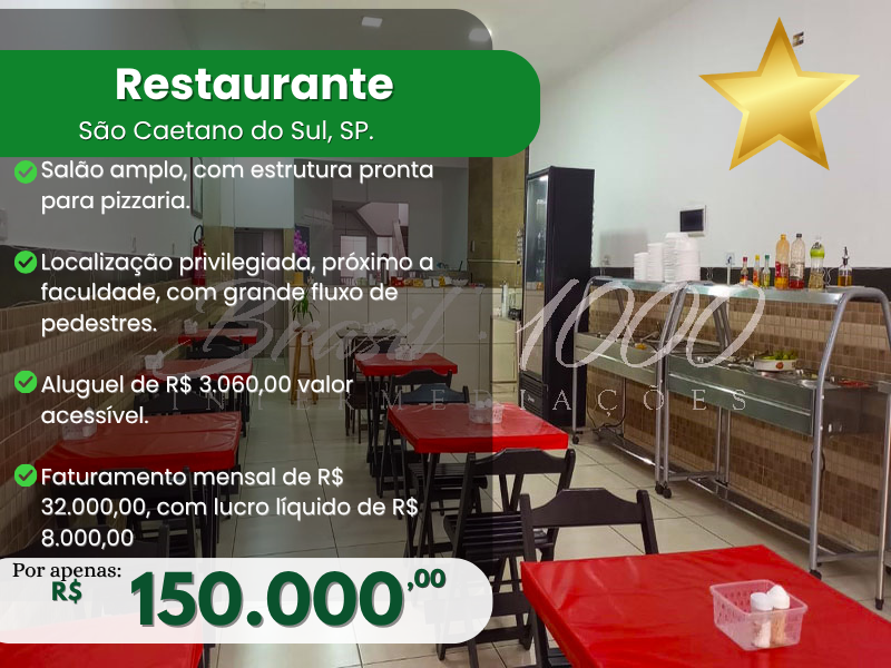 Restaurante em São Caetano do Sul, SP Cod 113594