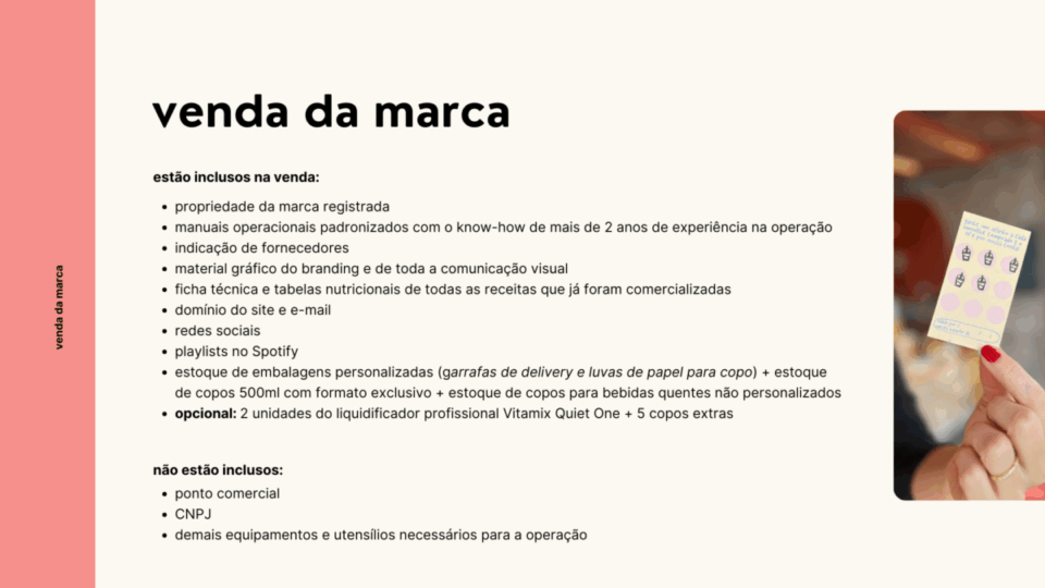 Marca de bebidas saudáveis no modelo to go