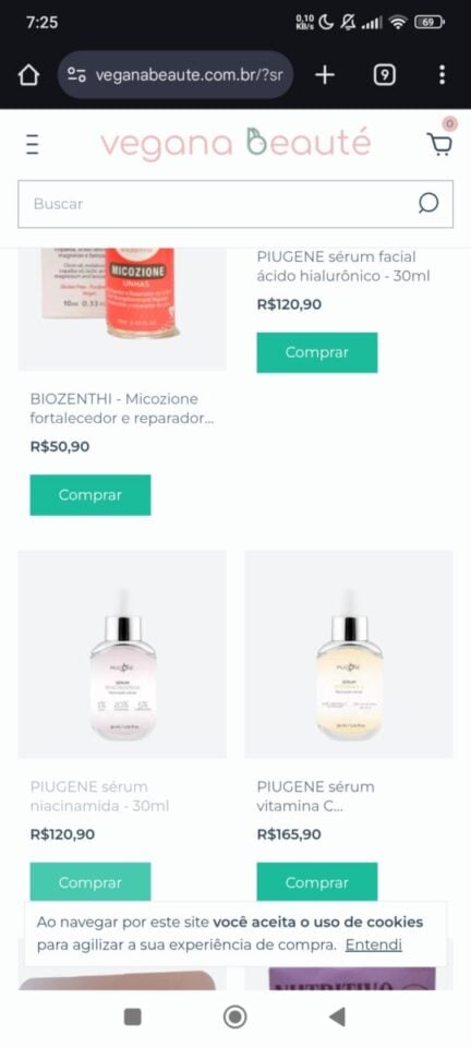 E-commerce de cosméticos veganos