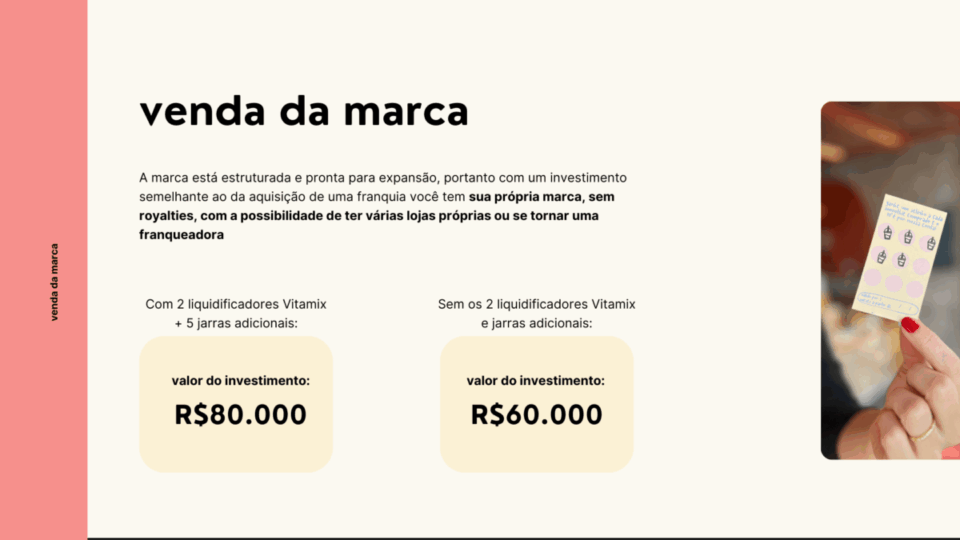 Marca de bebidas saudáveis no modelo to go