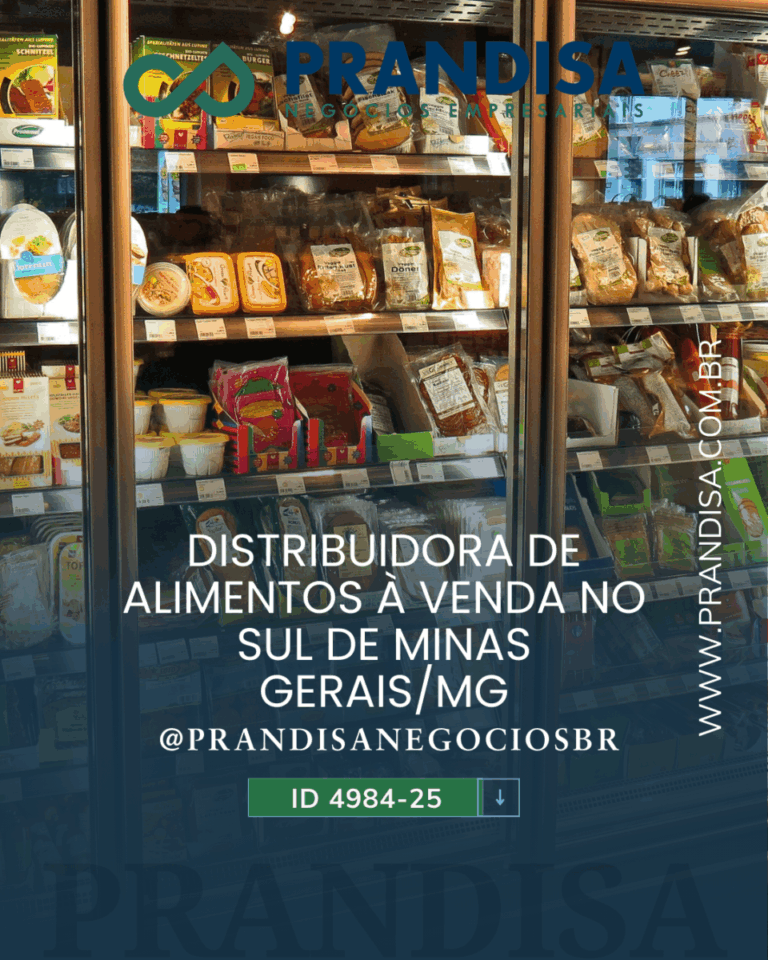 Distribuidora de alimentos refrigerados à venda no Sul de Minas Gerais – MG