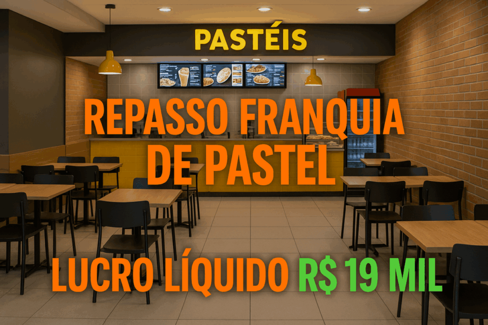 OPORTUNIDADE DE NEGÓCIO PASTELARIA FATURAMENTO R160 Mil