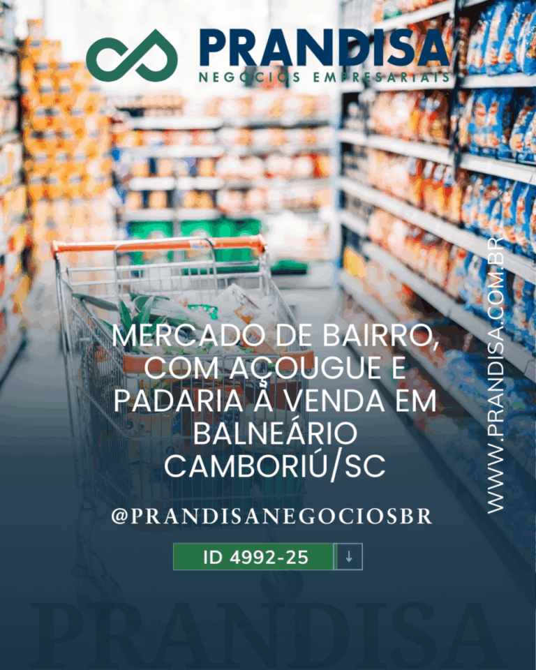 Mercado de bairro, com açougue e padaria, à venda em Balneário Camboriú -SC