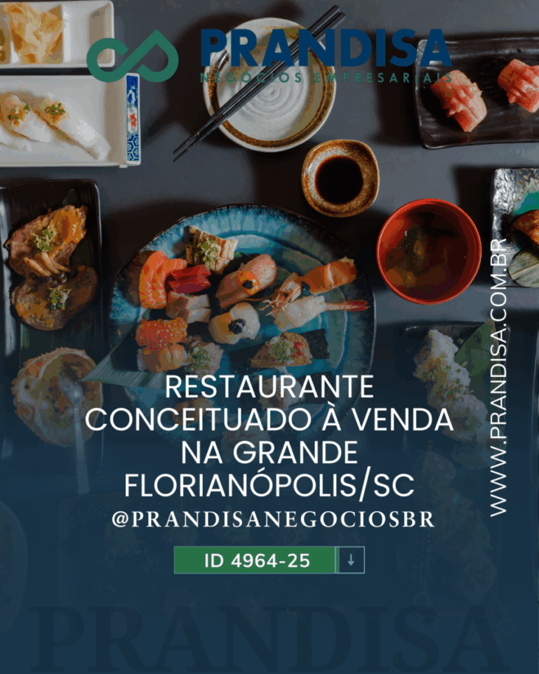 Restaurante japonês conceituado à venda na Grande Florianópolis – SC