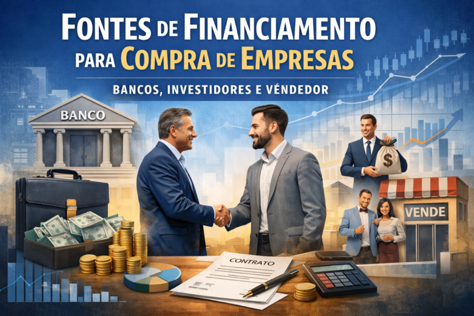 💼 Fontes de financiamento para compra de empresas: bancos, investidores e vendedor