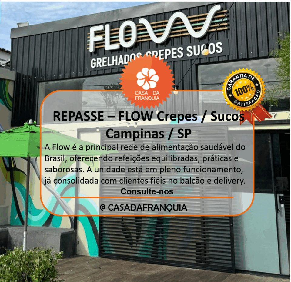 🚀 REPASSE DE FRANQUIA – Flow Barão – Campinas/SP