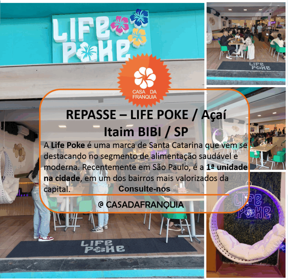 📢 Repasse de Franquia – Life Poke Itaim Bibi/SP