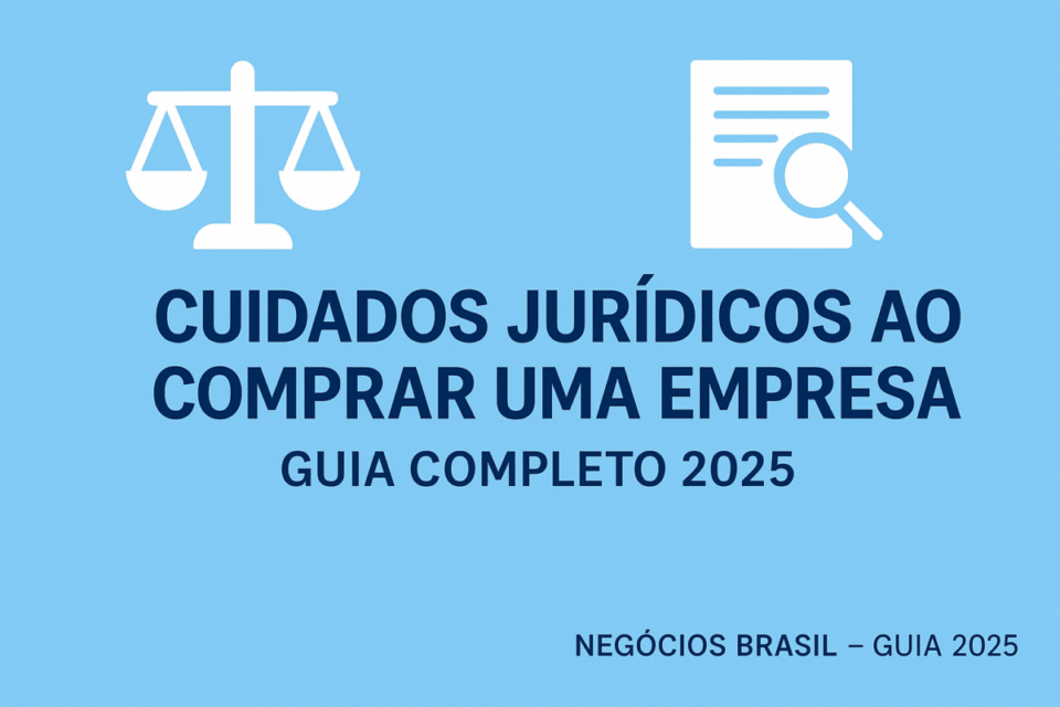 Cuidados Jurídicos ao Comprar uma Empresa: Guia Completo para Evitar Riscos e Garantir uma Aquisição Segura