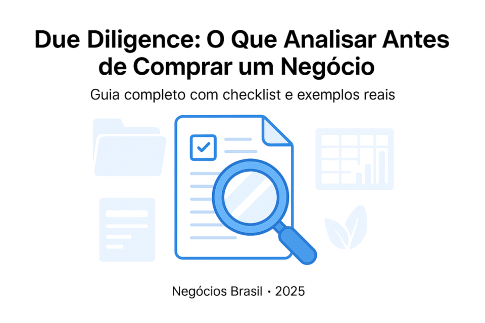 Due Diligence: O Que Analisar Antes de Comprar um Negócio e Evitar Riscos na Aquisição