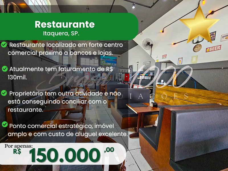 Restaurante em Itaquera, SP Cod 113924