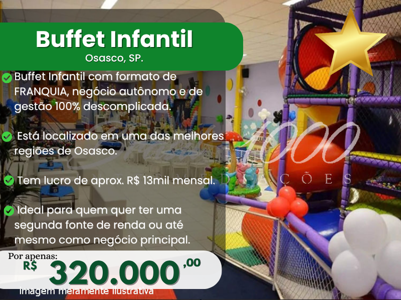 Buffet Infantil em Osasco, SP Cod 113957