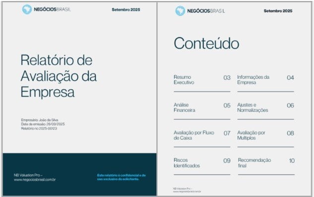 Relatório de avaliação de empresa