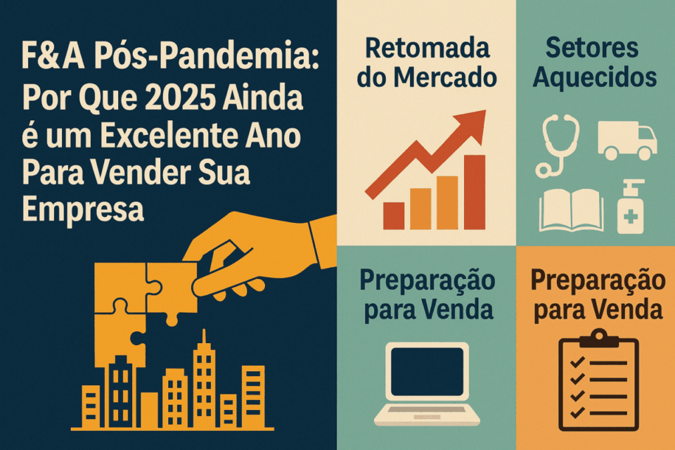 📌 F&A Pós-Pandemia: Por Que 2025 Ainda é um Excelente Ano Para Vender Sua Empresa