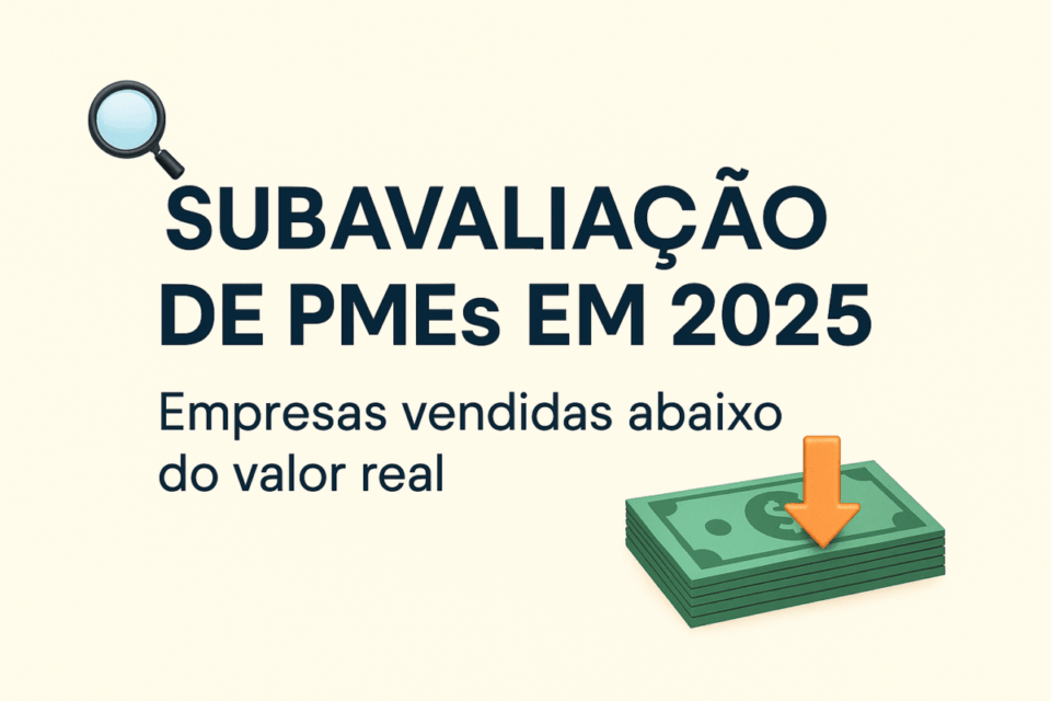 📌 Subavaliação de PMEs em 2025: Por que tantas empresas são vendidas abaixo do valor real no Brasil