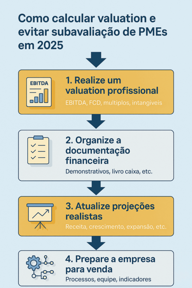 como calcular valuation e evitar subavaliação de PMEs em 2025