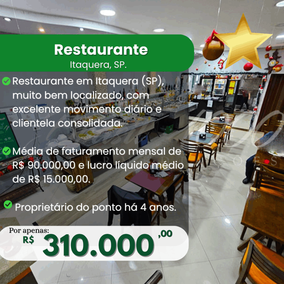 Restaurante em Itaquera, SP Cod 114122