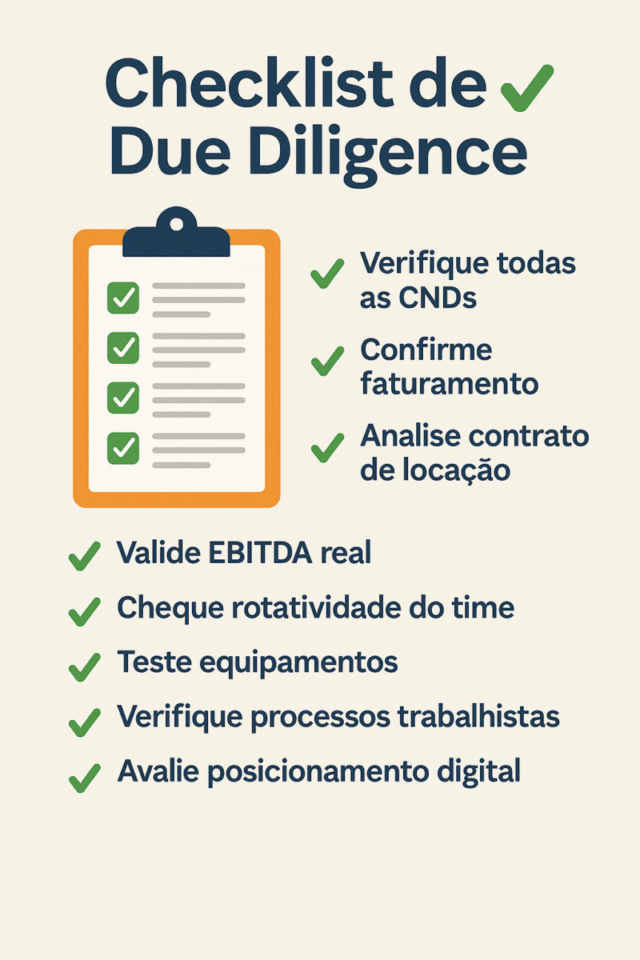Como comprar uma clínica de estética – checklist de due diligence com itens essenciais para verificar antes da compra