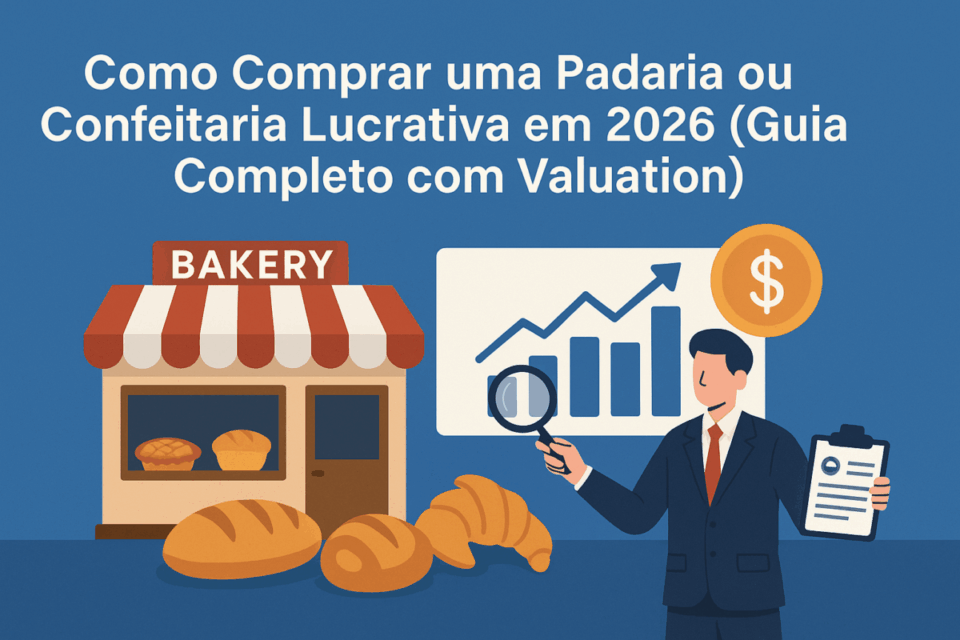 Como Comprar uma Padaria ou Confeitaria Lucrativa em 2026 (Guia Completo com Valuation)