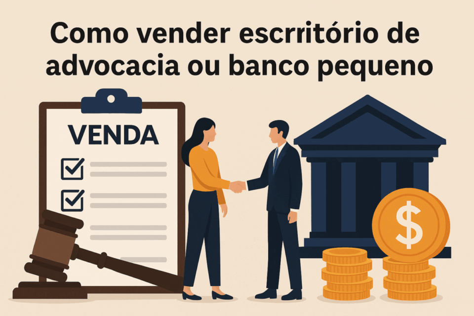 Como vender escritório de advocacia ou banco pequeno no Brasil em 2025 (guia completo)