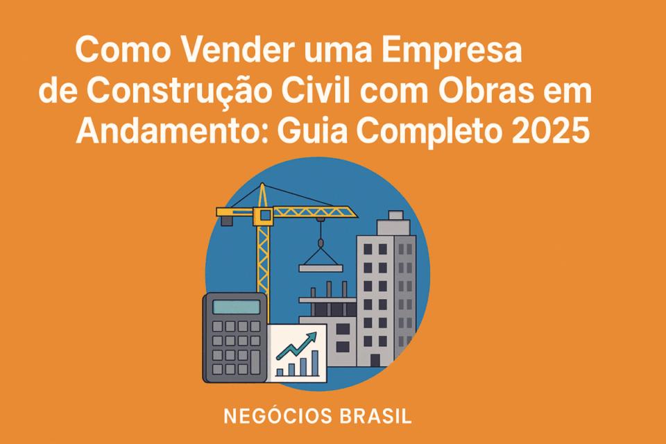 Como Vender uma Empresa de Construção Civil com Obras em Andamento em 2025 (Guia Nota 10)