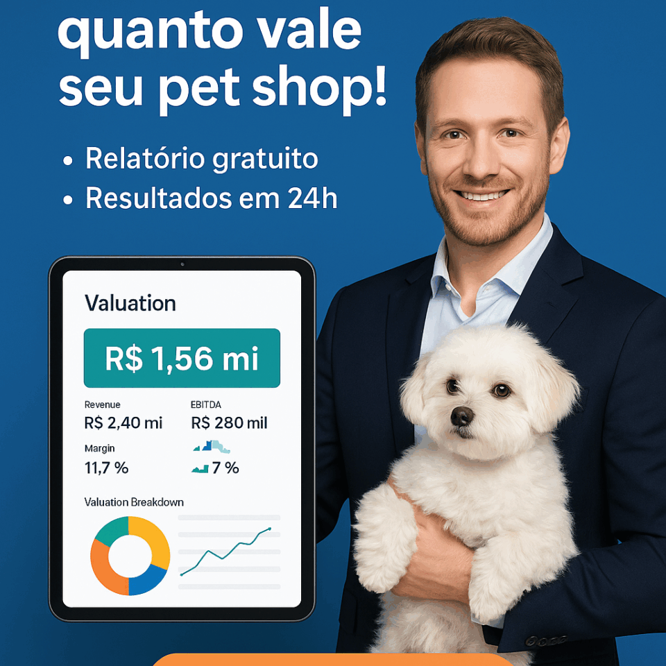 Quanto vale um pet shop ou clínica veterinária