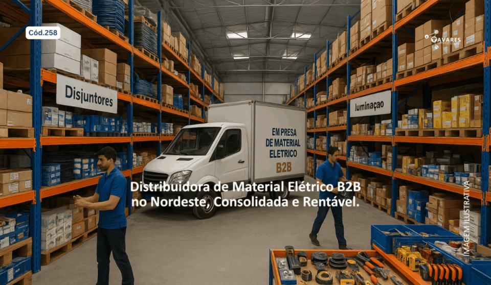 Cód258 – Distribuidora de Material Elétrico B2B à Venda no Nordeste