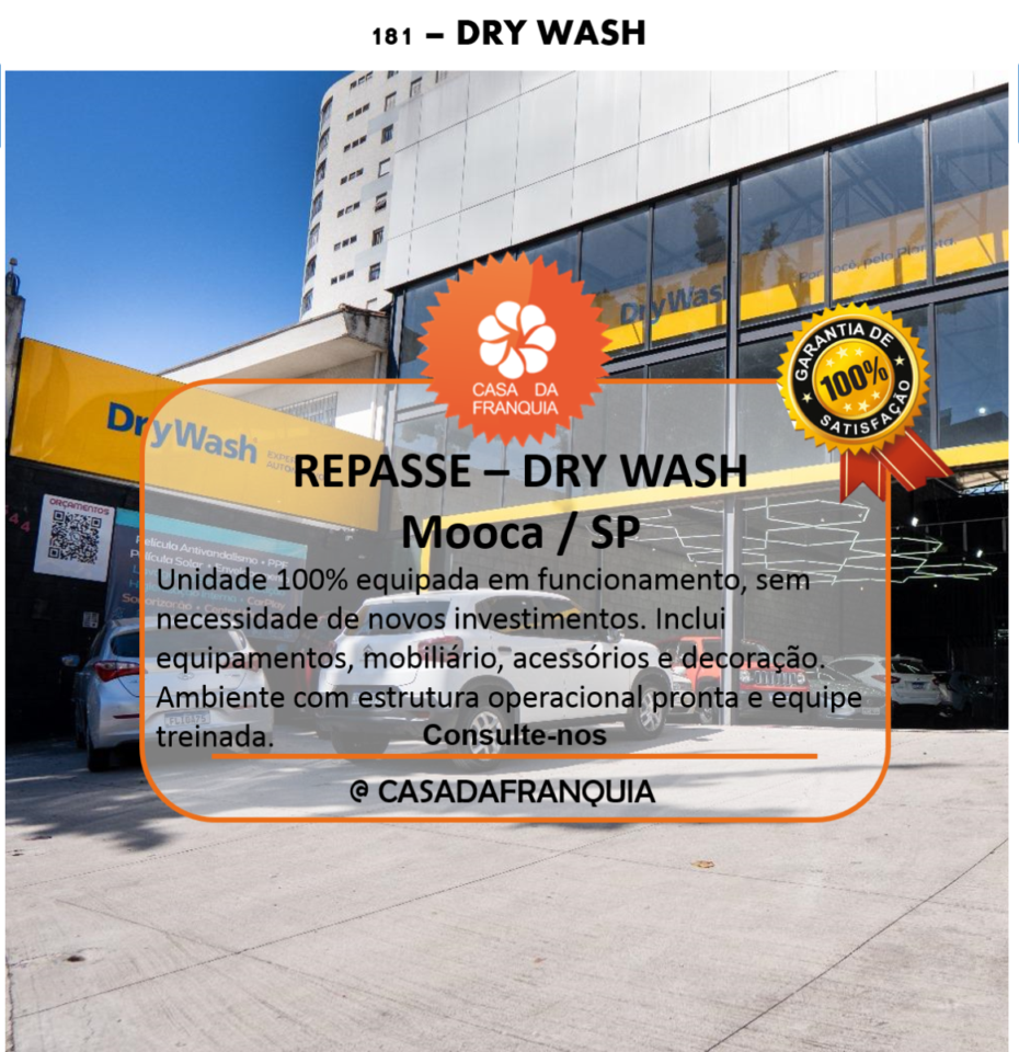 🚗 REPASSE DE FRANQUIA – ESTÉTICA AUTOMOTIVA – MOOCA / SP