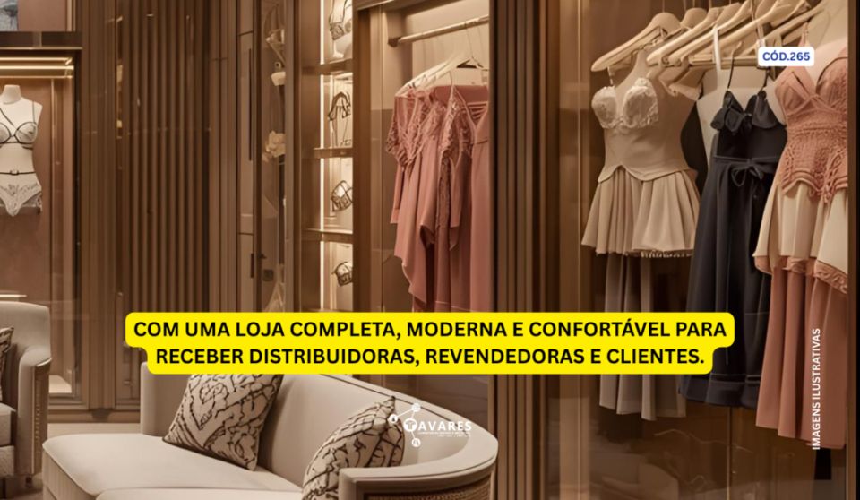 Cód265 – Indústria de Lingerie à Venda em Sergipe