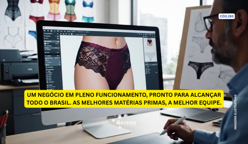 Cód265 – Indústria de Lingerie à Venda em Sergipe