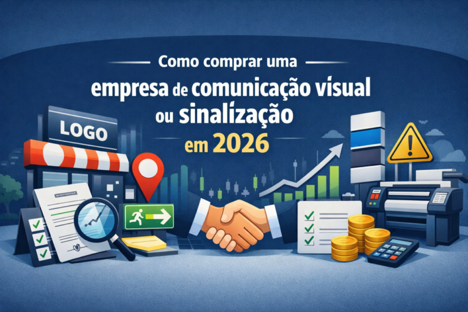 Como comprar uma empresa de comunicação visual ou sinalização em 2026