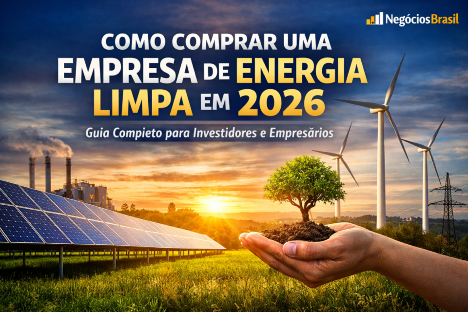 Como comprar uma empresa de energia limpa em 2026: guia completo para investidores e empresários