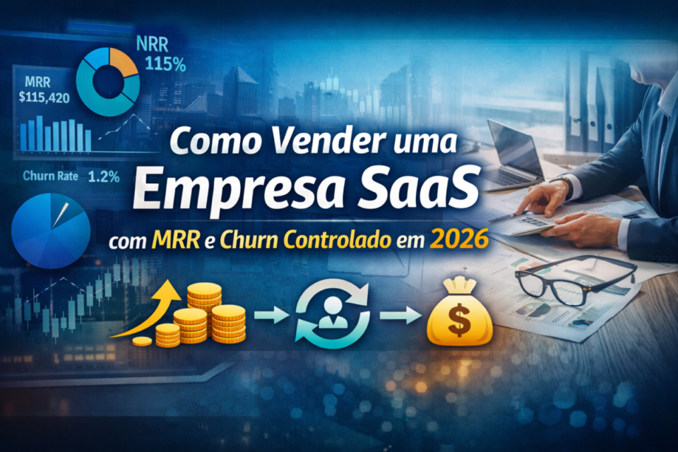 Como vender uma empresa SaaS com MRR e churn controlado em 2026