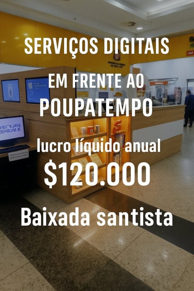 EXCELENTE OPORTUNIDADE QUIOSQUE DE SERVIÇOS DIGITAIS FATURAMENTO 26 MIL