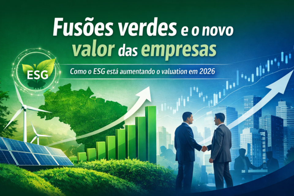 Fusões verdes: por que o ESG está aumentando o valor das empresas em 2026