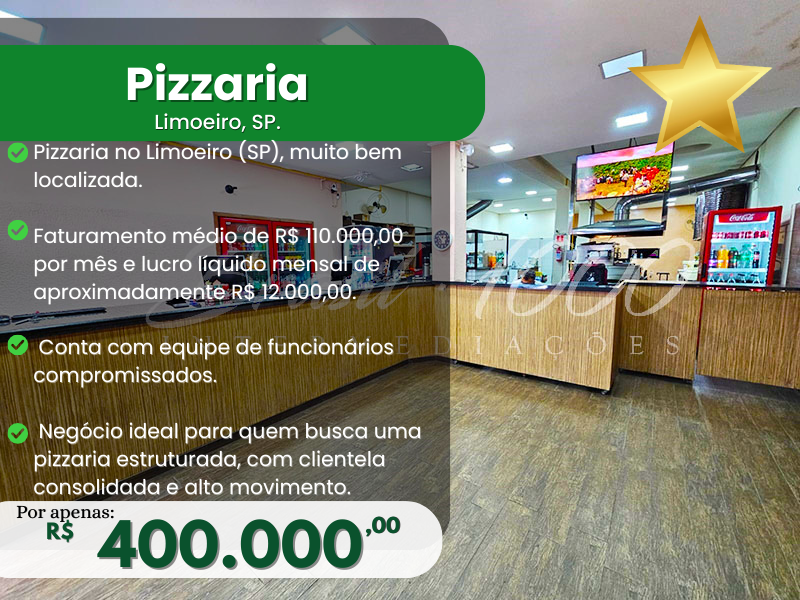 Pizzaria no Limoeiro, SP Cod 114115