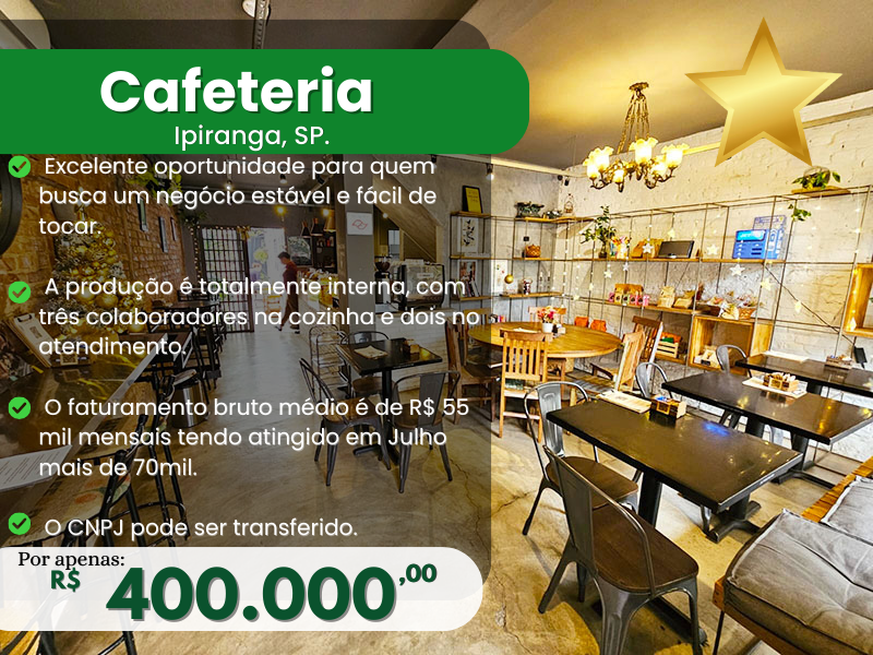 Cafeteria no Ipiranga, SP  Cod 114152