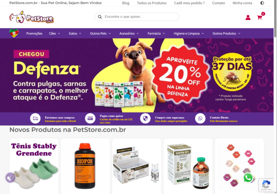 E-Commerce Pet Shop https//petstorecombr