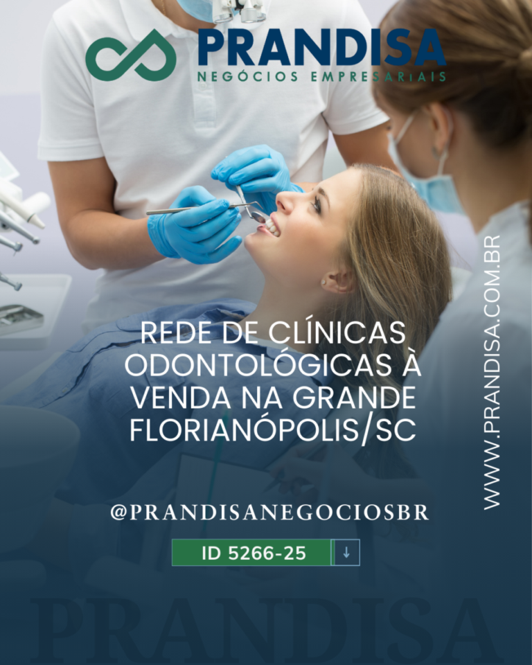 Rede de clínicas odontológicas à venda na Grande Florianópolis – SC
