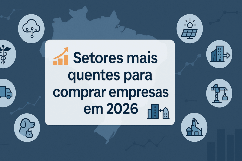 Setores mais quentes para compra de empresas no Brasil em 2026: guia completo de M&A