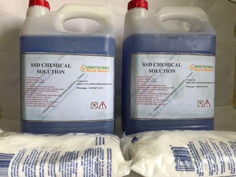 SSD Solução Química para Limpeza de notas