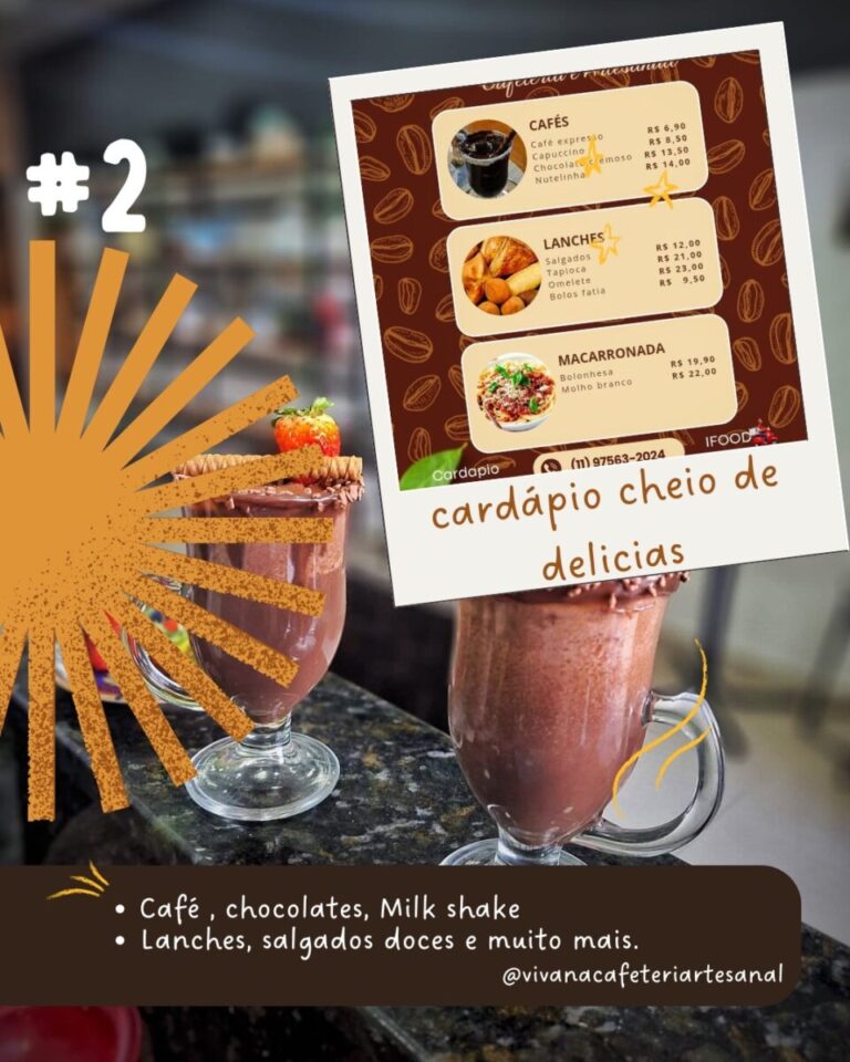 Cafeteria com presentes e flores