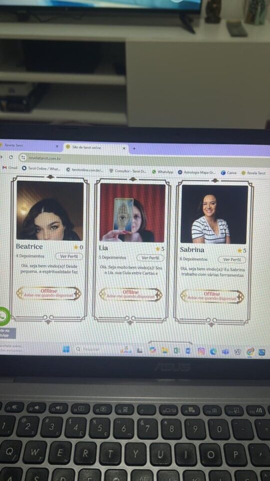 Site de tarot à venda