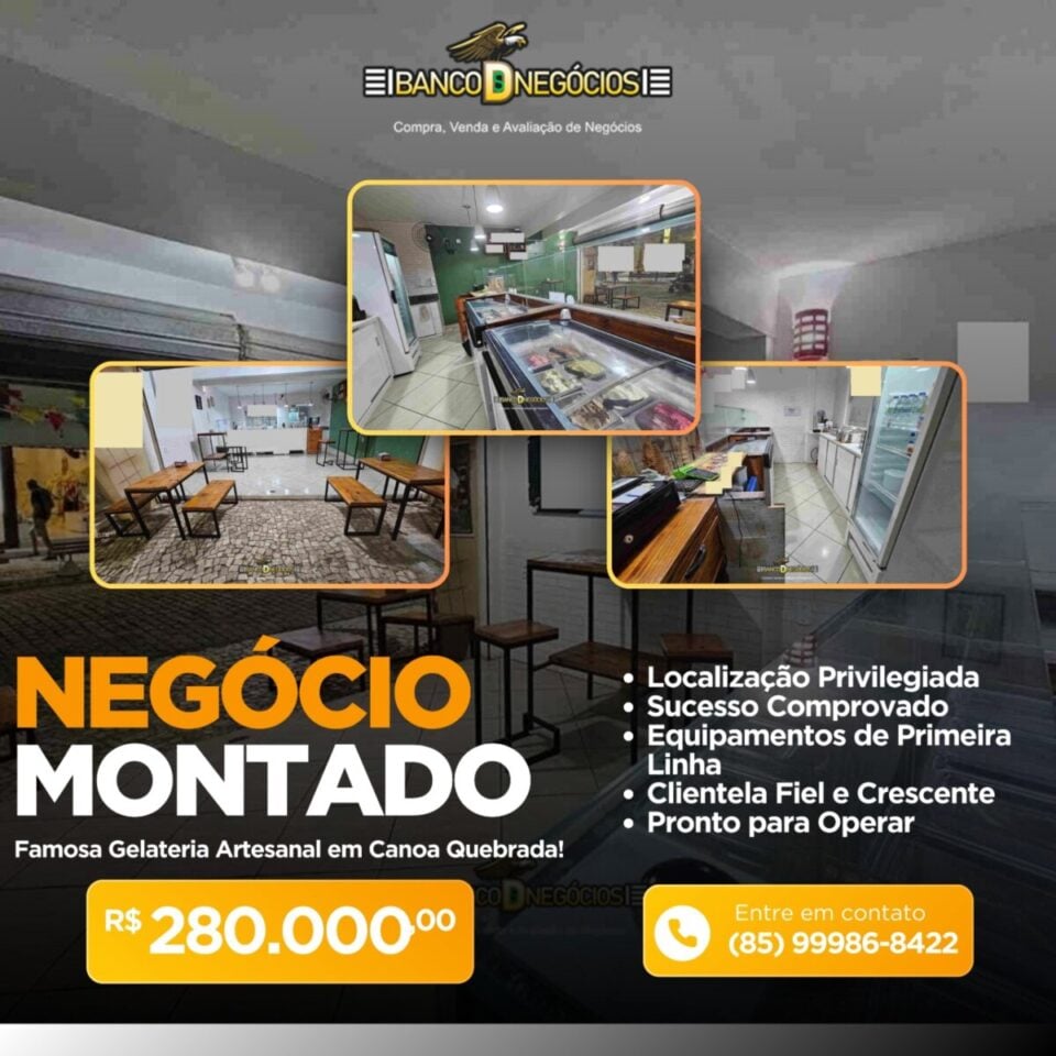 Famosa Gelateria Artesanal em Canoa Quebrada
