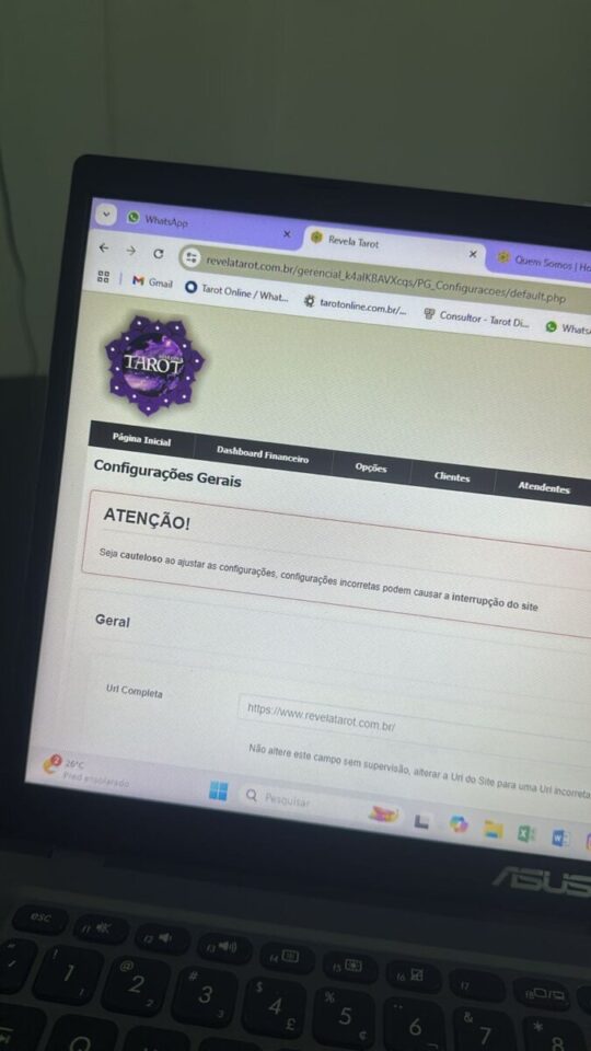 Site de tarot à venda