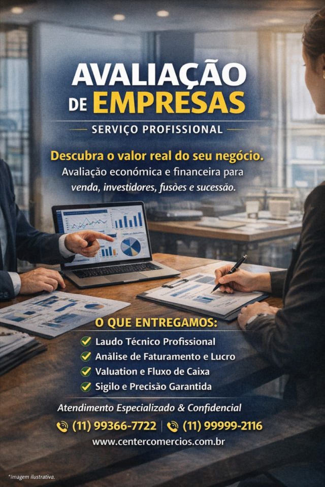 ATENÇÃO NÃO VENDA SUA EMPRESA SEM SABER O SEU REAL VALOR