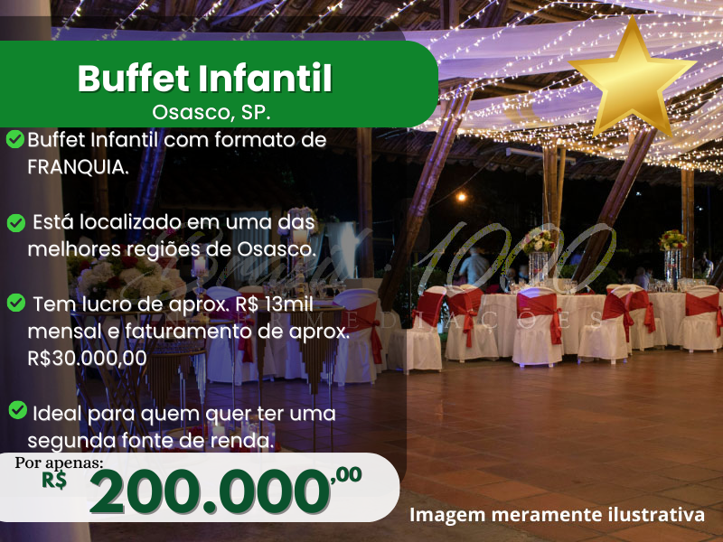 Buffet Infantil em Osasco, SP Cod 113957