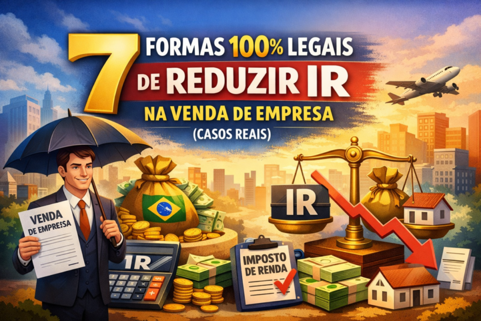 7 formas 100% legais de reduzir o IR na venda da empresa (casos reais)