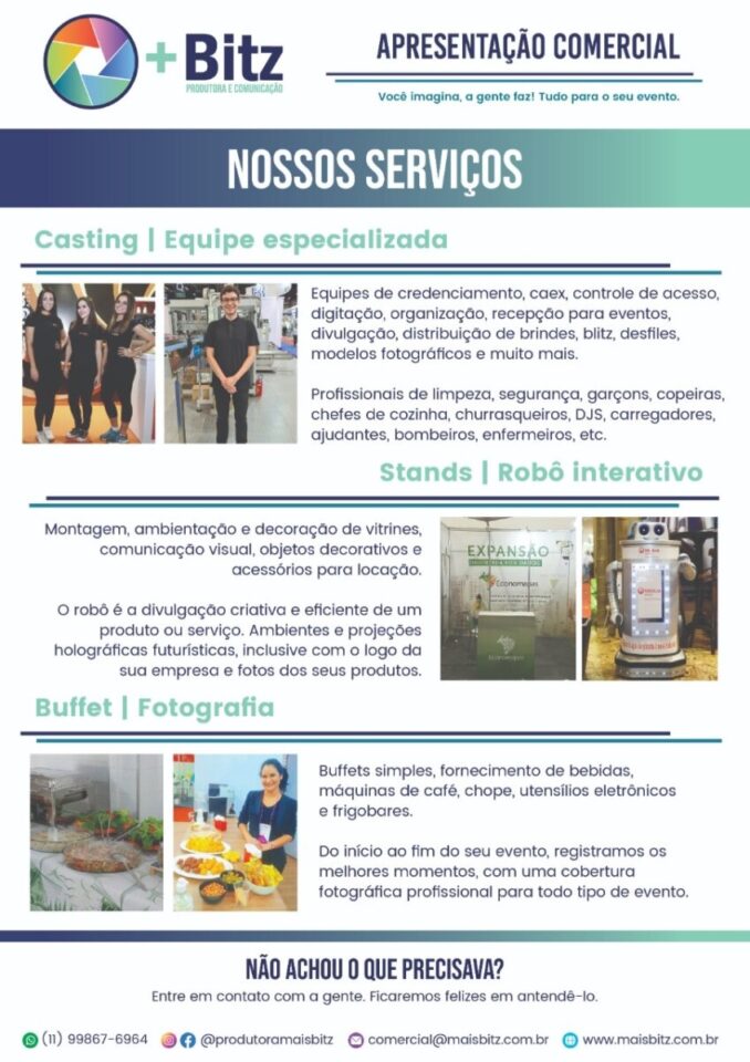 Produtora de eventos, nível nacional, excelente oportunidade